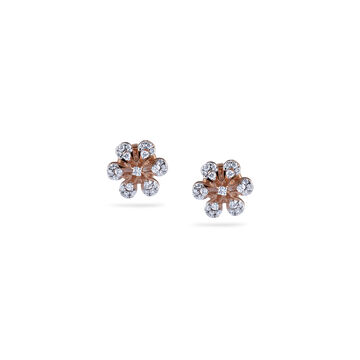 Radiant Halo Diamond Stud Earrings