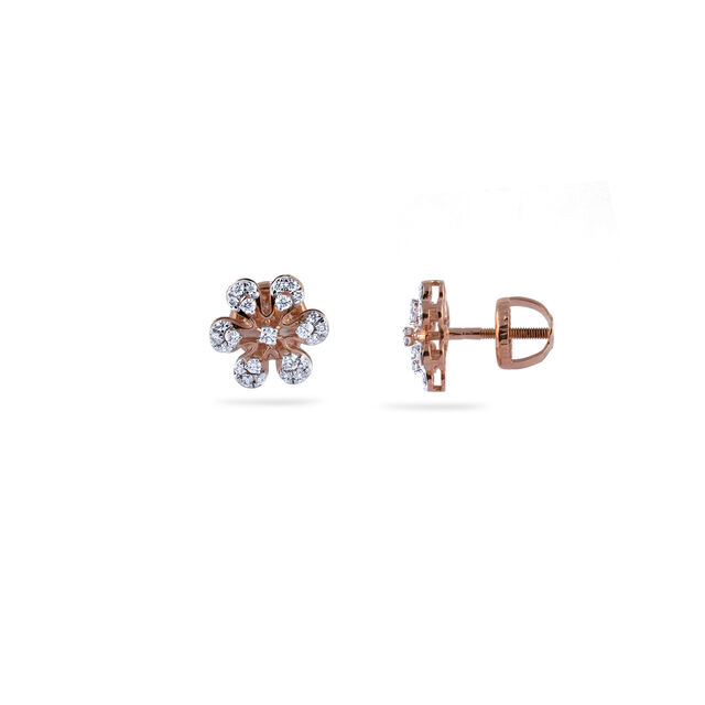 Radiant Halo Diamond Stud Earrings,,hi-res 2