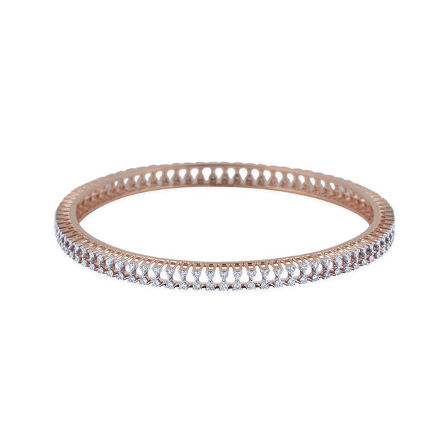Radiant Curved Diamond Bangle 2