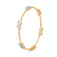 Teardrop Allure Diamond Gold Cuff 
