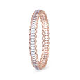 Curved Modern Minimalist Diamond Bangle,,hi-res 