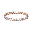 Intricate Heart Filigree Diamond Bangle 2
