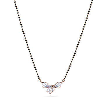Elegant Butterfly Diamond Mangalsutra