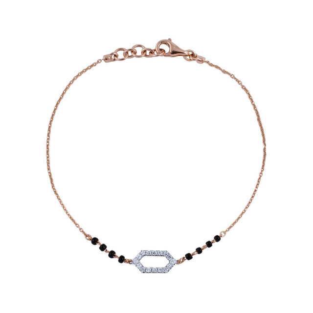 Hexagonal Diamond Filigree Bracelet,,hi-res 