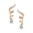 Enchanted Swirls Rose Gold Danglers 