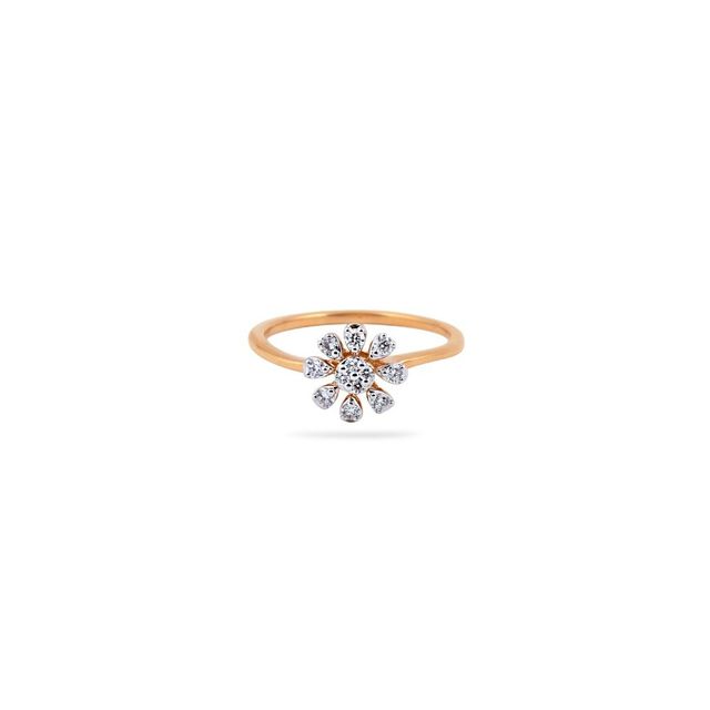 Minimalist Flora Gold ring