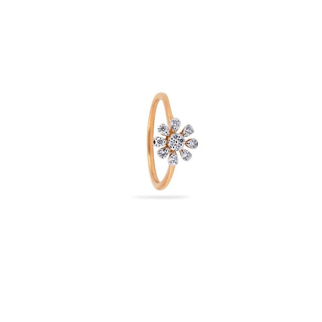Minimalist Flora Gold ring