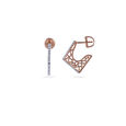 Geometric Diamond Drop Earrings 