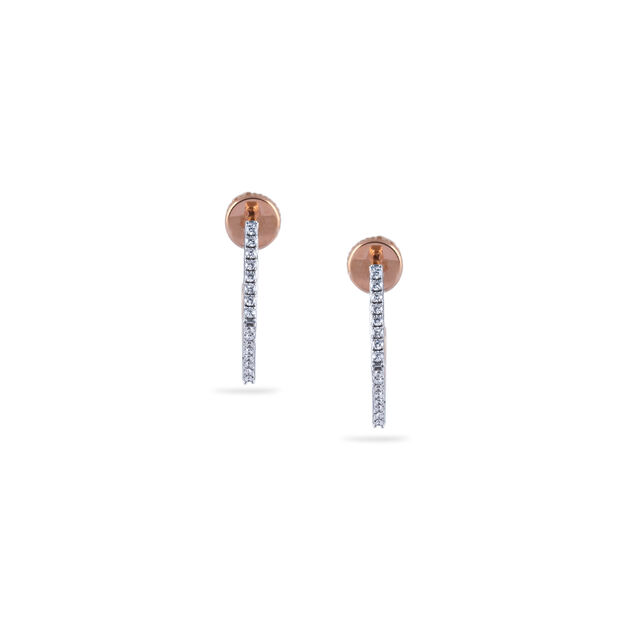 Geometric Diamond Drop Earrings 2