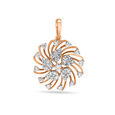 Twirling Grace Rose Gold Medallion 