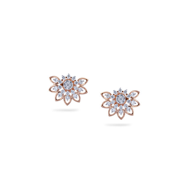 Blossoming Floral Diamond Elegance 