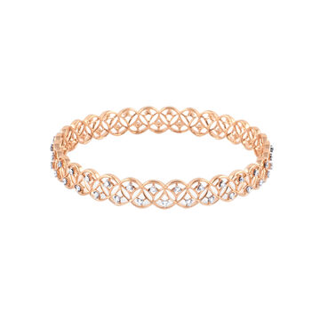 Interlocking Diamond Elegance Bangle