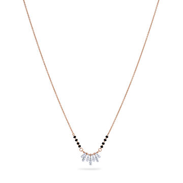 Diamond Fan Shaped Mangalsutra