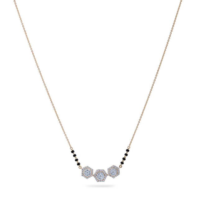 Hexagon Essence Diamond Mangalsutra,,hi-res 