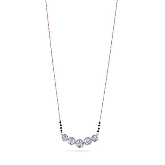 Studded Circles Diamond Mangalsutra,,hi-res 