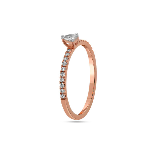 Teardrop Halo Elegance Ring