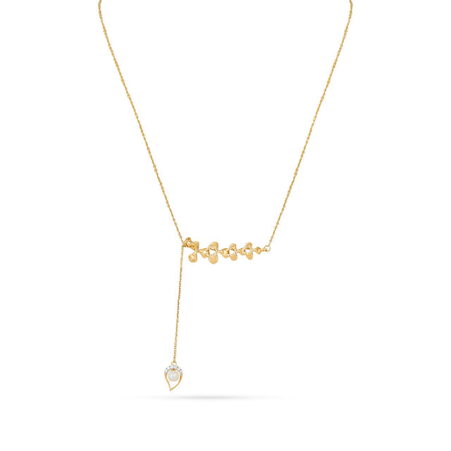 Subtle Elegance Diamond Drop Necklace 