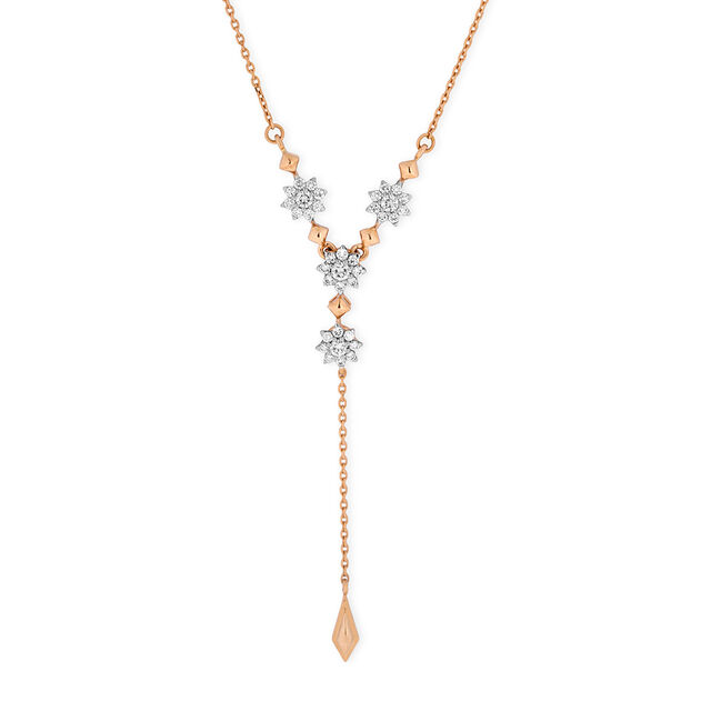Tanishq 18KT Diamond Necklace for Women 2