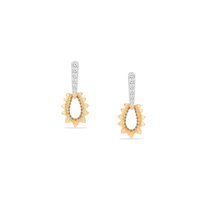 Tanishq 18KT Diamond Drop Earring for Women 