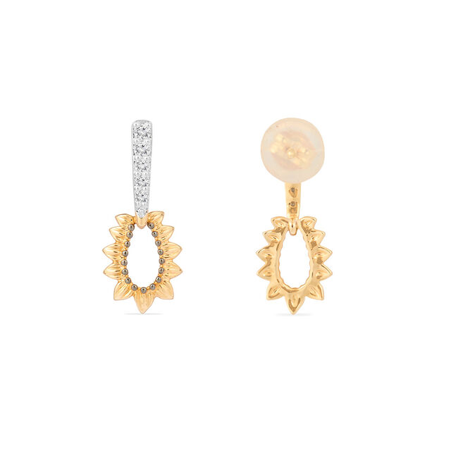 Tanishq 18KT Diamond Drop Earring for Women 3
