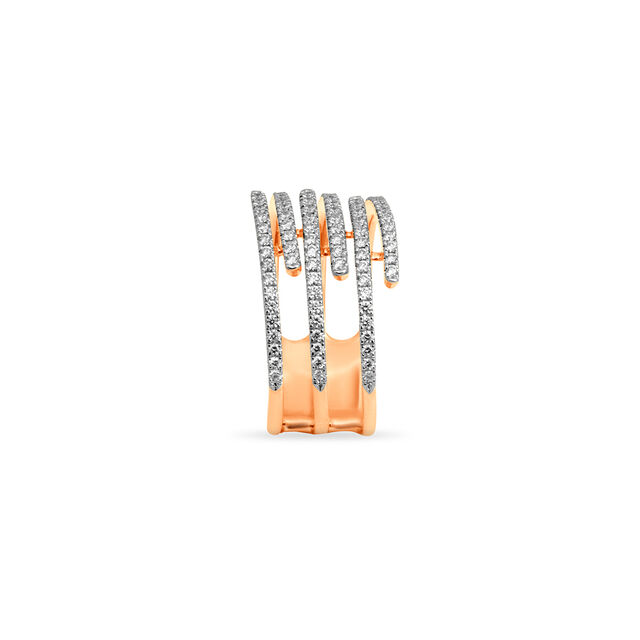 Tanishq 18 Karat Diamond Finger Ring for Women