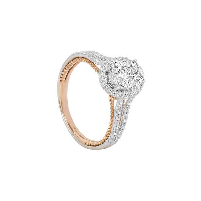 Tanishq 18KT Diamond Finger Ring for Women 3