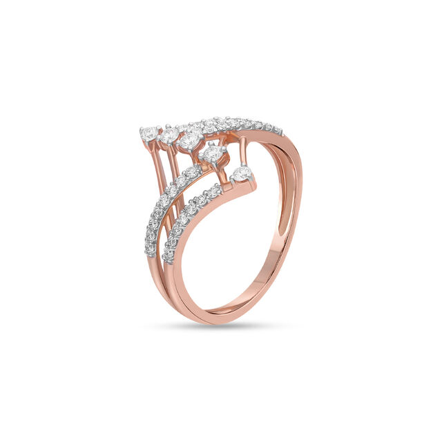 Tanishq 18 Karat Diamond Finger Ring for Women 