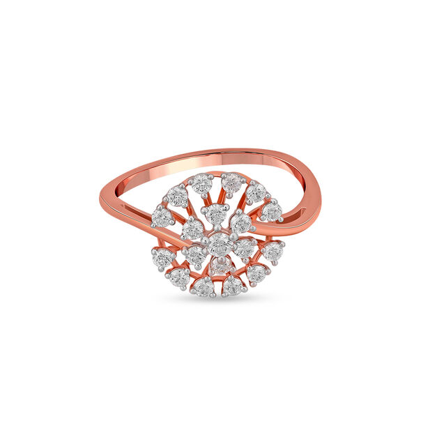 Tanishq 18 Karat Diamond Finger Ring for Women
