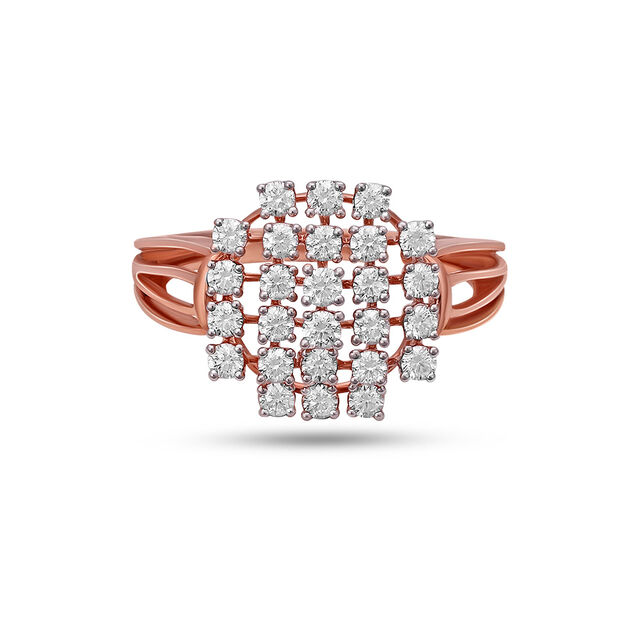 Tanishq 18 Karat Diamond Finger Ring for Women