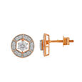 Elegant Rose Gold Hexagonal Studs 2