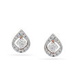 Deco Diamond Teardrop Earrings 