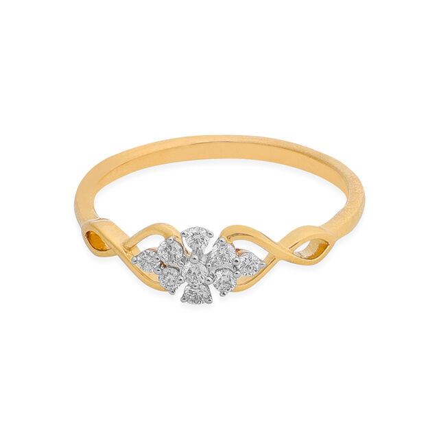 Tanishq 18 KT Diamond Finger Ring for Women
