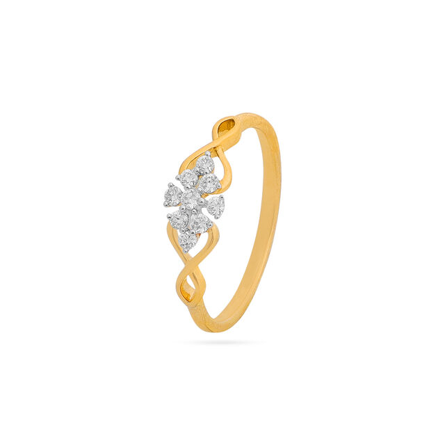 Tanishq 18 KT Diamond Finger Ring for Women