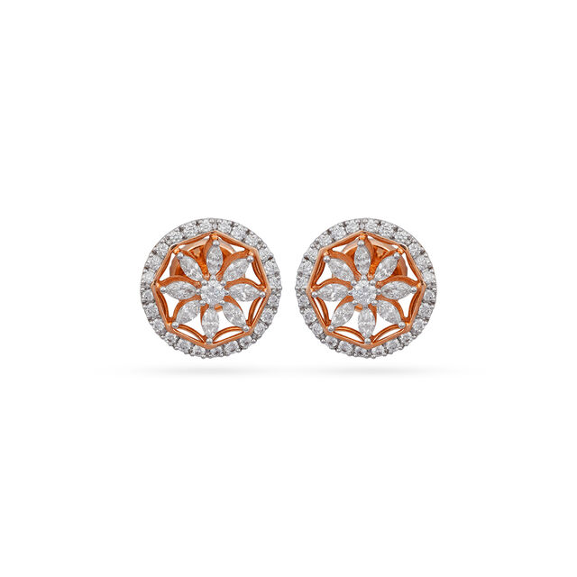 Tanishq 18 Karat Diamond Earrings for Women 
