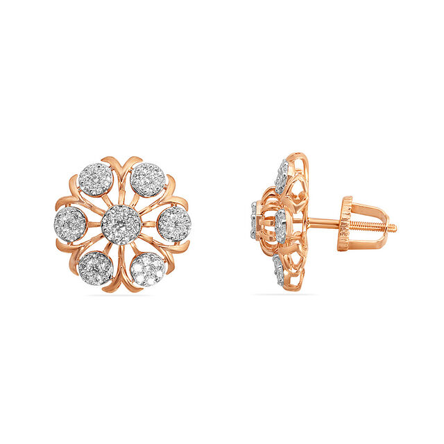 Tanishq 18 KT Diamond Earrings for Women 2
