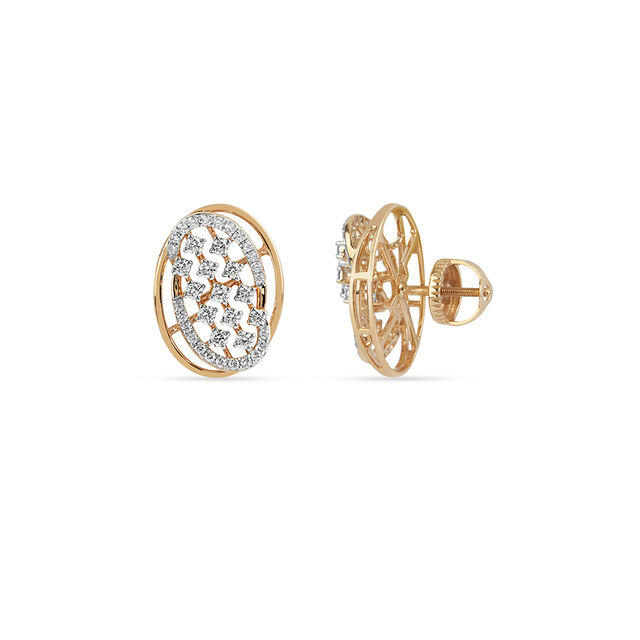 Tanishq 18KT Diamond Earrings for Women 2