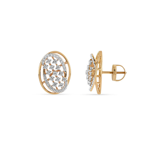 Tanishq 18KT Diamond Earrings for Women 3