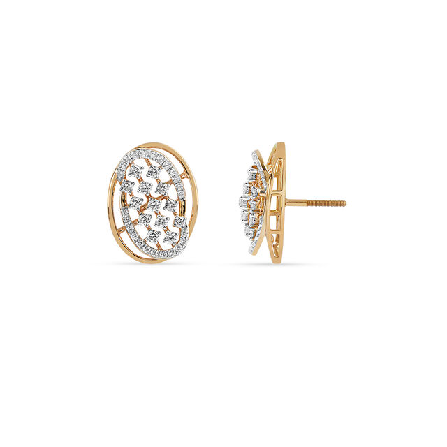 Tanishq 18KT Diamond Earrings for Women 4