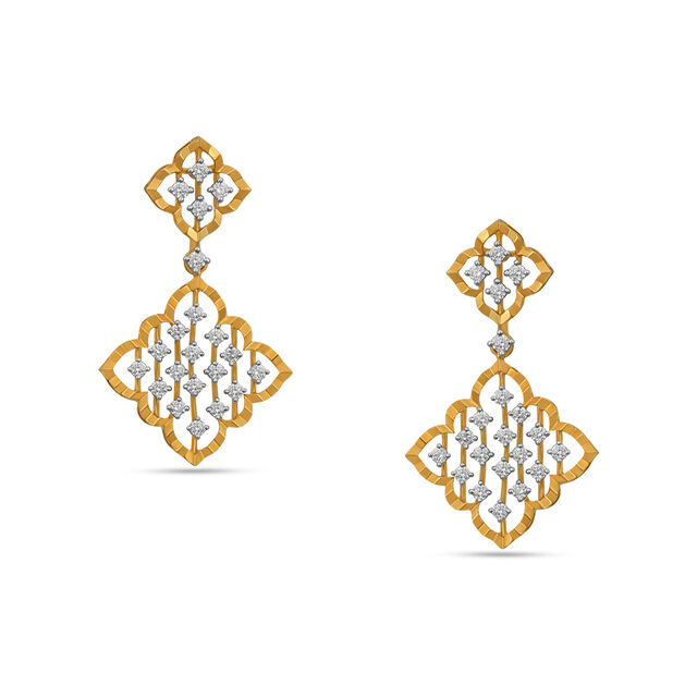 Tanishq 18 Karat Diamond Earrings for Women 