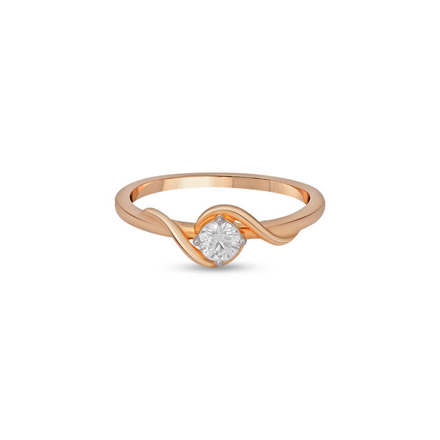Tanishq 18 Karat Diamond Finger Ring for Women