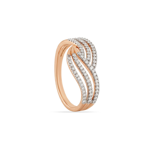 Tanishq 18KT Diamond Finger Ring for Women 4