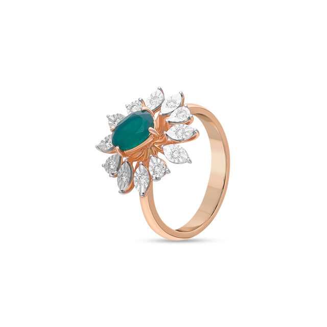 Tanishq 18 Karat Diamond Finger Ring for Women
