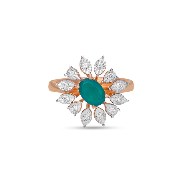 Tanishq 18 Karat Diamond Finger Ring for Women