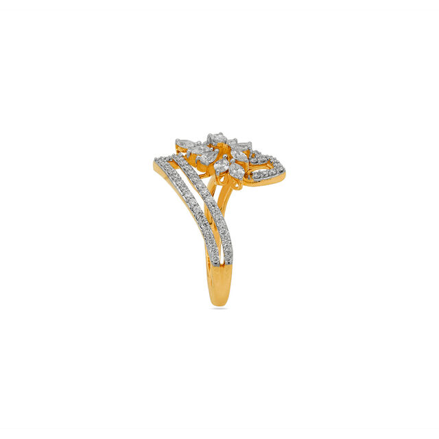 Tanishq 18 Karat Diamond Finger Ring for Women
