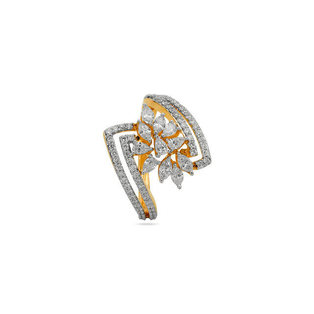 Tanishq 18 Karat Diamond Finger Ring for Women