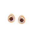 Rose Gold & Diamond Stud Earrings in 18K Rose Gold for Women 
