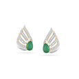Yellow Gold & Diamond Stud Earrings in 18K Yellow Gold for Women 