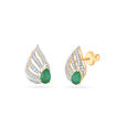 Yellow Gold & Diamond Stud Earrings in 18K Yellow Gold for Women 2