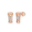 Curved Diamond Earrings 2