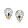 Tanishq Yellow and White Gold Diamond Stud Earrings 18K for Women 